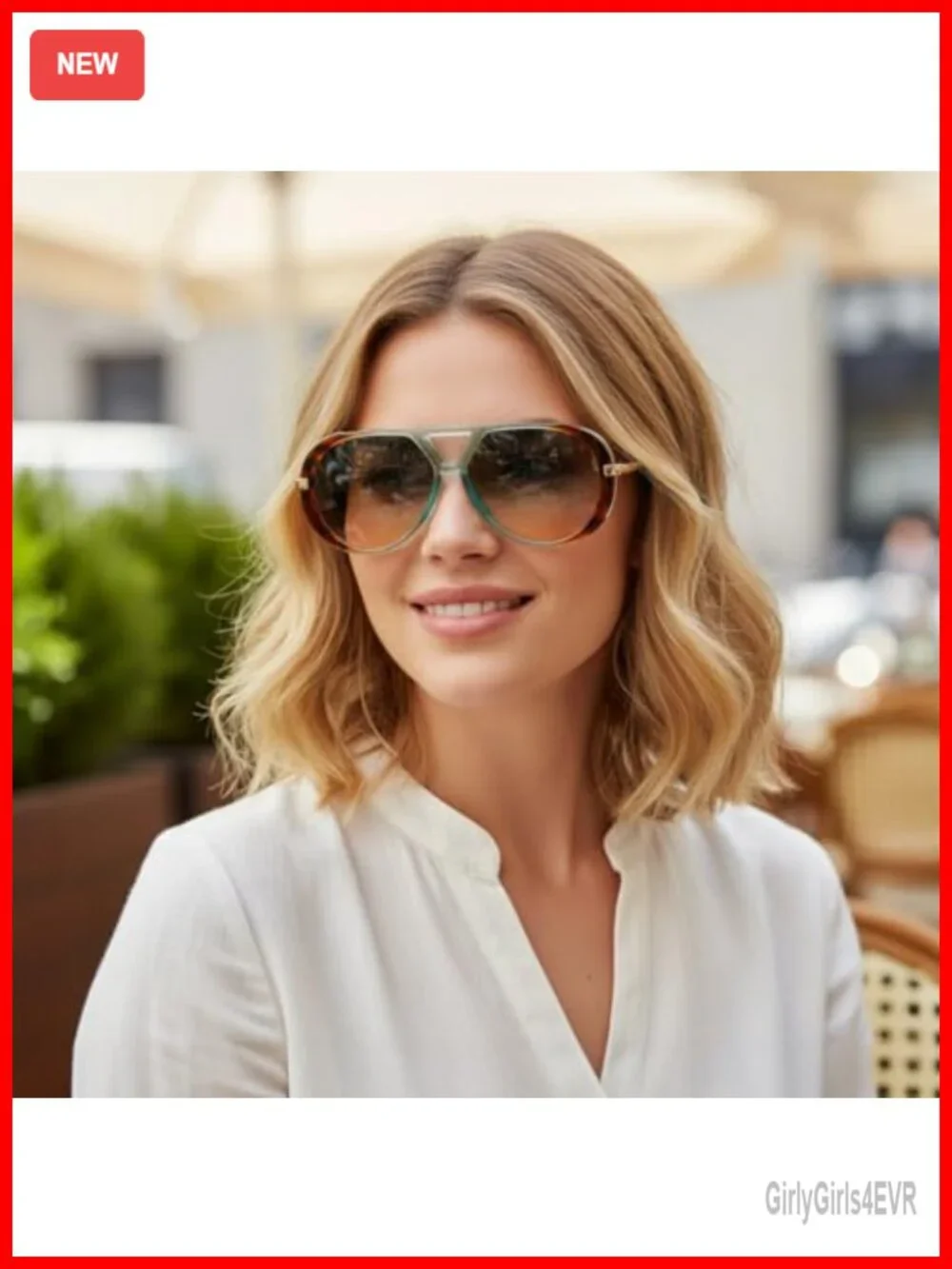 Retro Aviator Sunglasses Women Men Vintage Metal Frame UV400